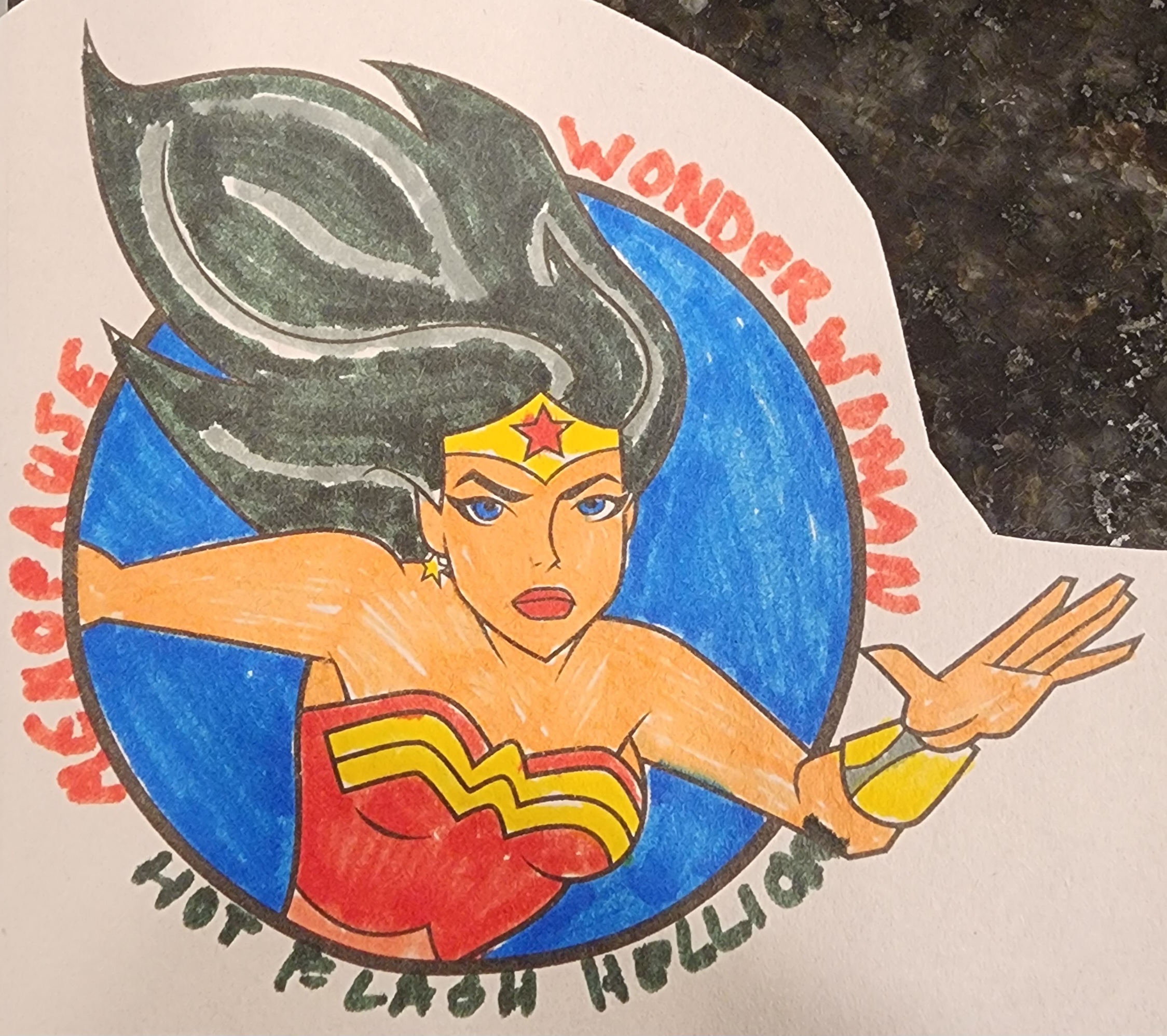 wonder woman coloring book picture